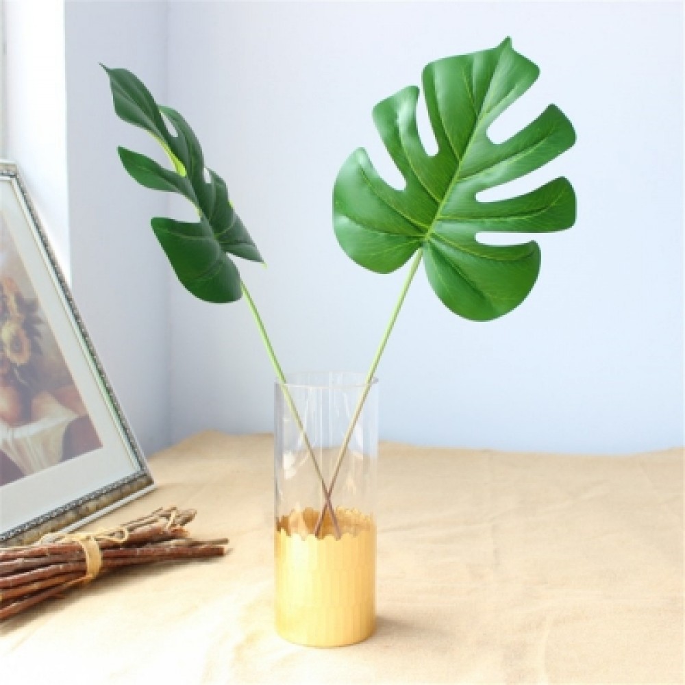 1PC Artificial Tropical Leaf DIY Simulation Plant Wall Green Fern Leaf Palm Leaf