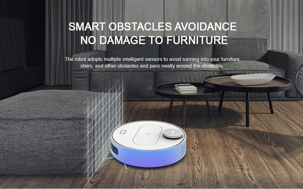 360 S6 Robotic Vacuum Cleaner Automatic Remote Control Cleaning Robot - White