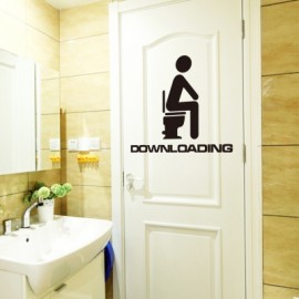 Fashion Leisure Toilet PVC Wall Sticker